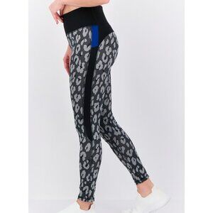 Adidas Climalite Sportswear Leopard Print Fit Pull On Training Leggings Size M